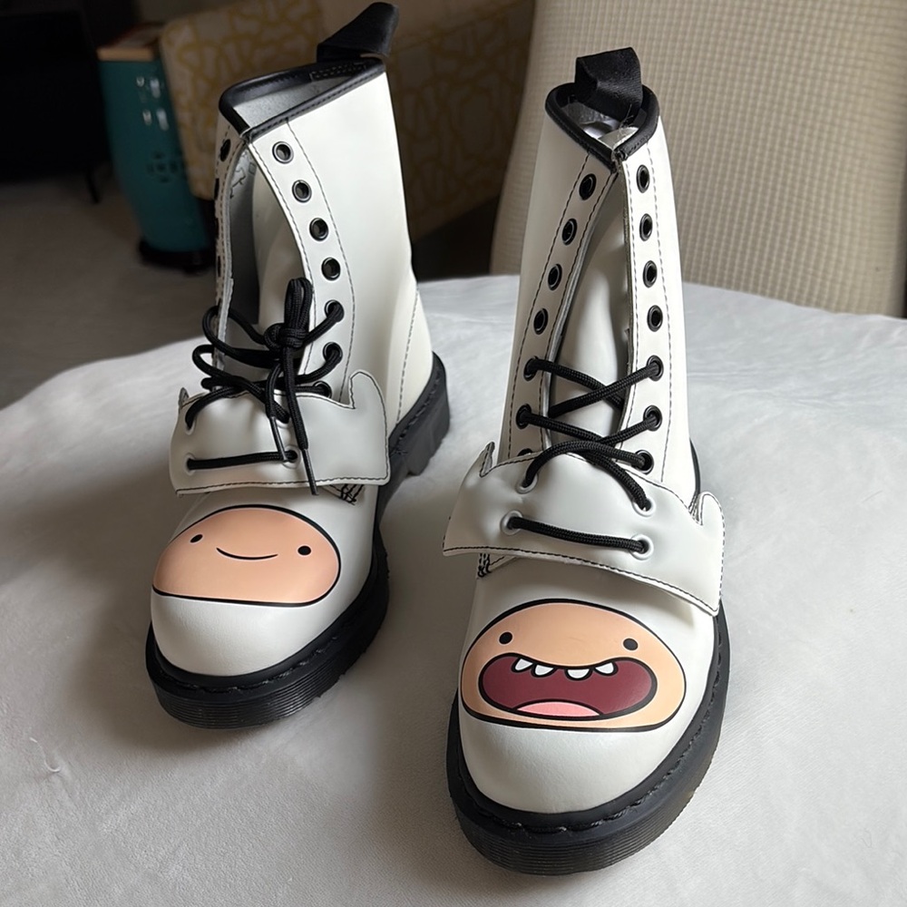 Dr Martens + Adventure Time Moto Finn Boots